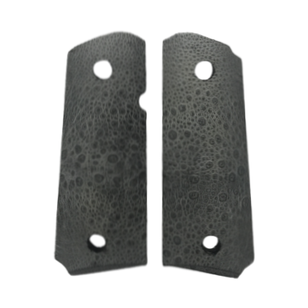 1911 Compact size grips - Bufo Toad frog skin (Grey in color)