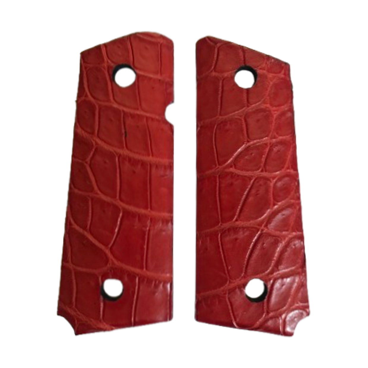 1911 Compact size grips - Alligator Tail (Red)