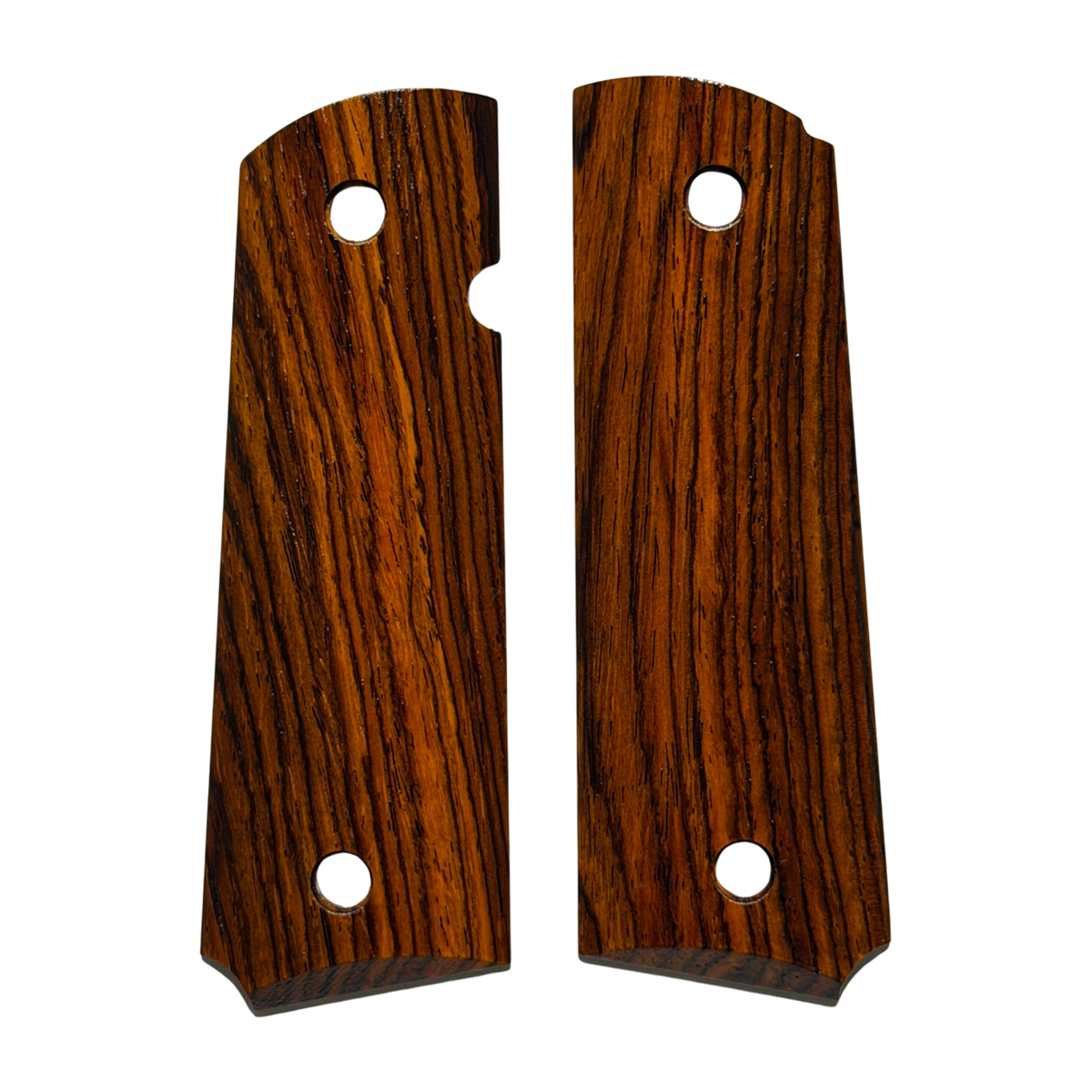 1911 Full size grips - w/Smooth Surface - Beveled Bottom - Cocobolo