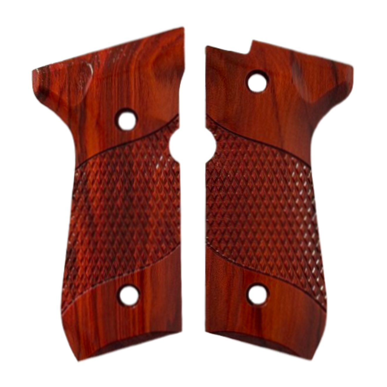 Beretta 92 Full Size Grips - w/Signature Checkering - Redheart