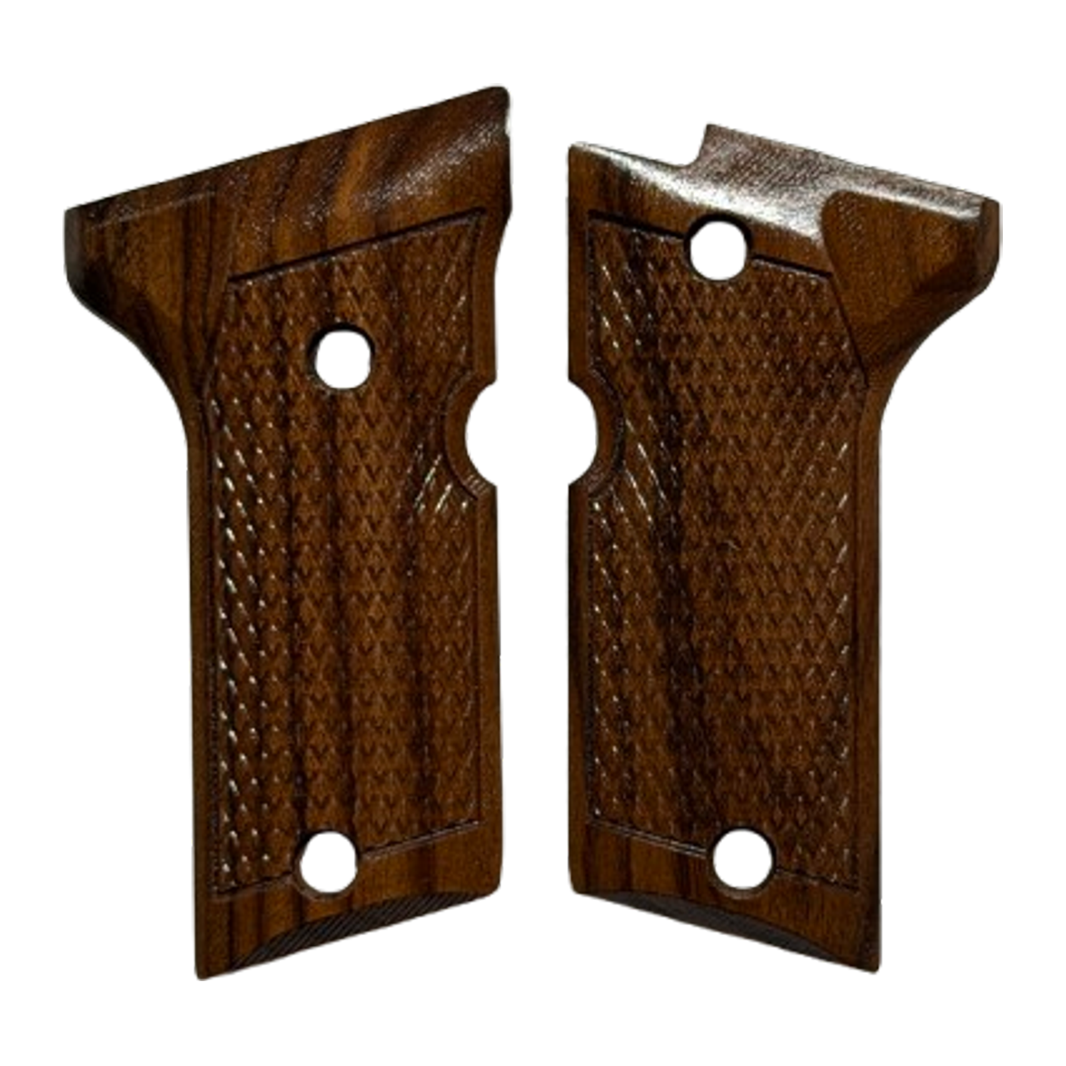 Beretta 92X (Vertec) Compact Size Grips - w/Checkering - Bolivian Rosewood