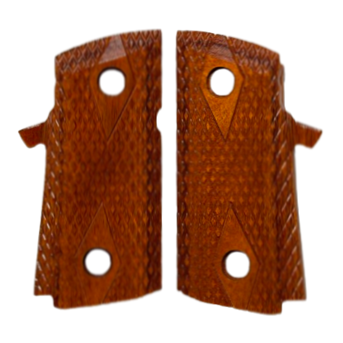 RIA - Baby Rock BBR3.10 Grips w/Double Diamond - Dymalux Cocobolo color