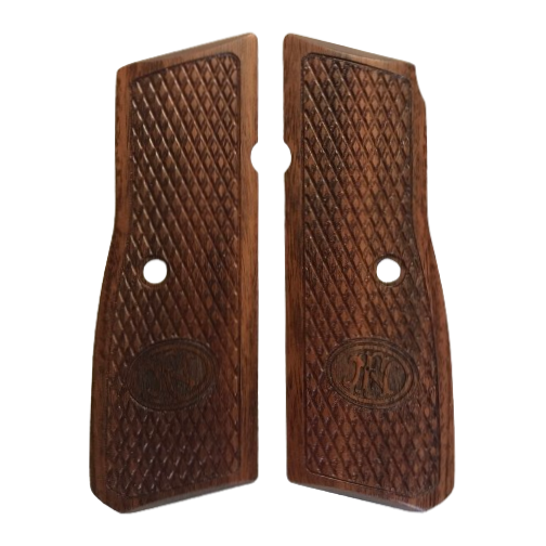 High Power (New FN) Grips - w/Standard Checkering, w/FN Logo, Bolivian Rosewood
