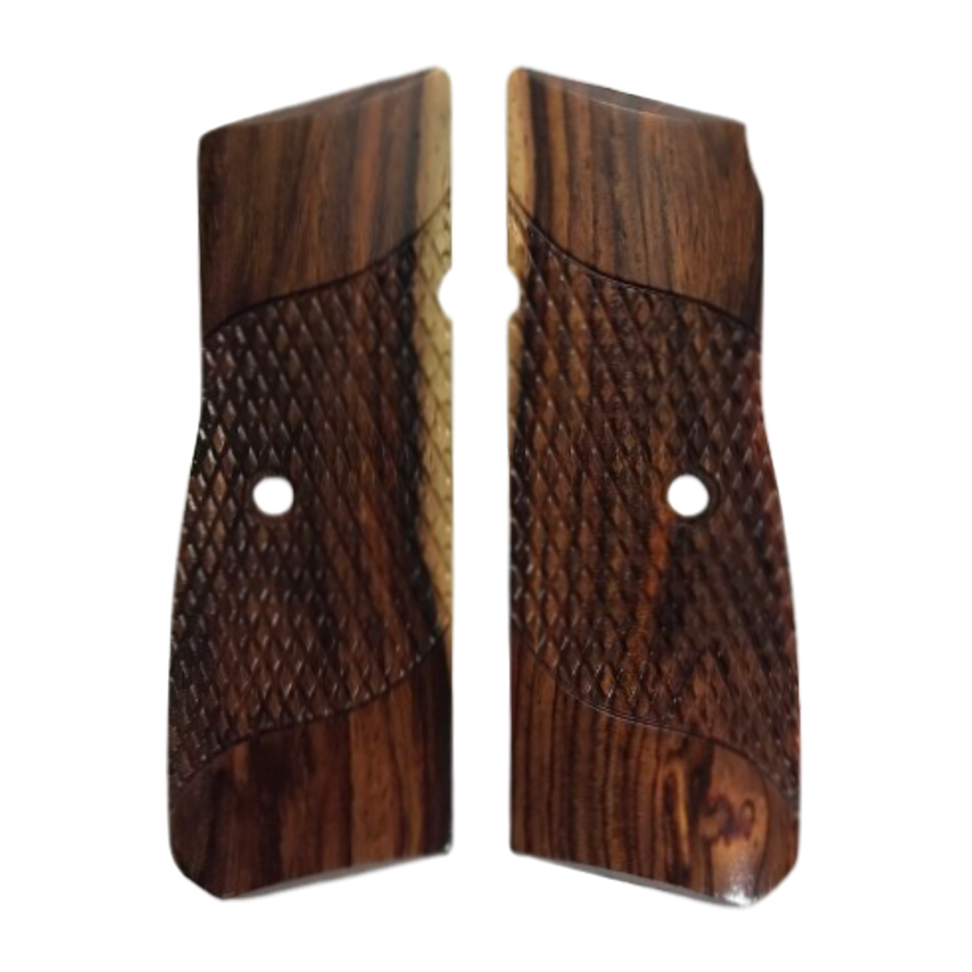 High Power (New FN) Grips - Signature Checkering - Cocobolo