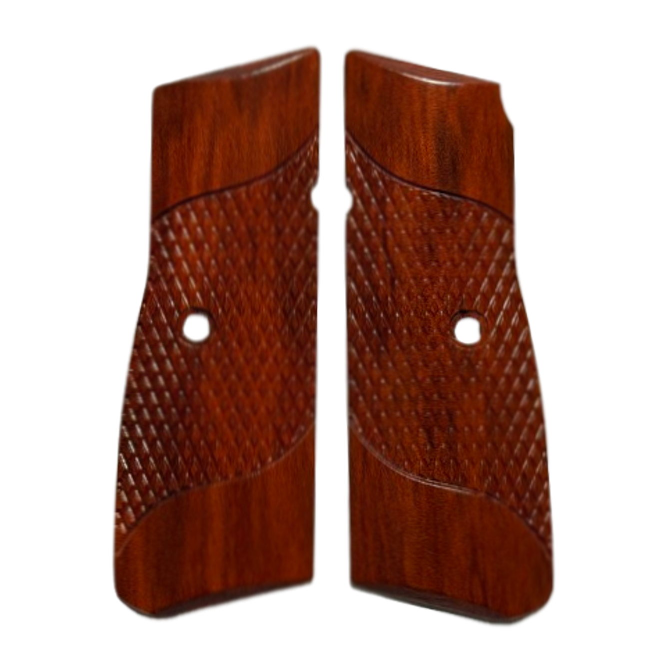 High Power (New FN) Grips - Signature Checkering - Redheart