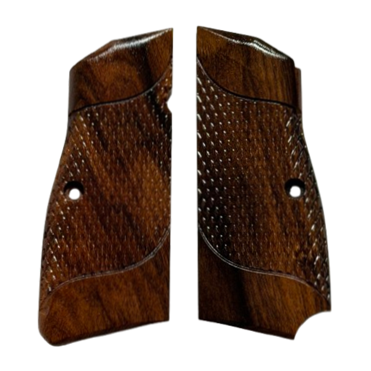 High Power Grips - w/Signature Checkering w/LanyardLoop, Bolivian Rosewood