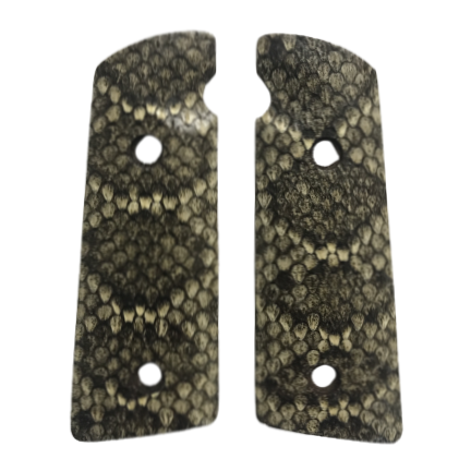 Hudson H9 Grips - Genuine Rattle Snake Skin