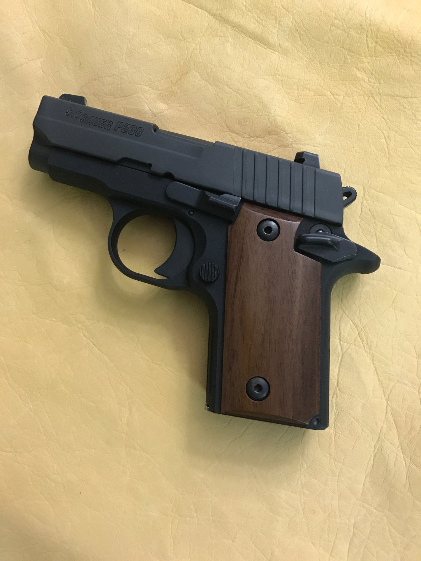 Sig P238 Grips - Beveled Bottom - Bolivian Rosewood