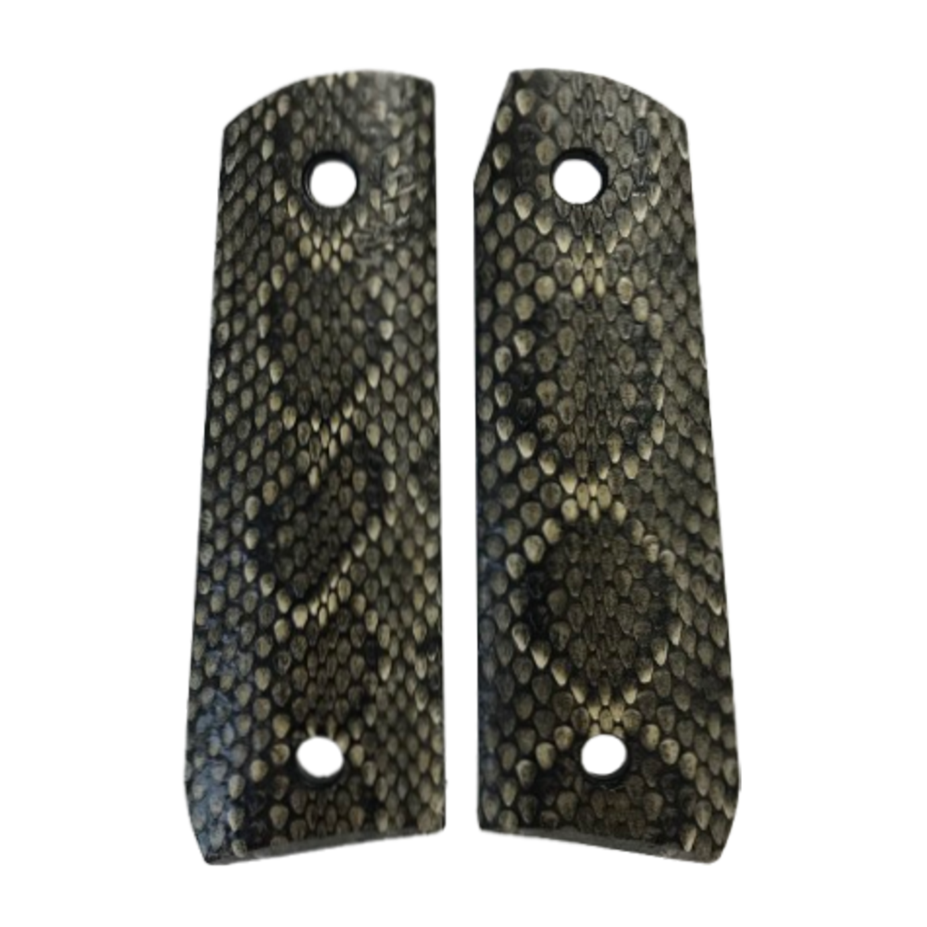 Ruger Mark III 22/45 grips - Genuine Rattle Snake Skin
