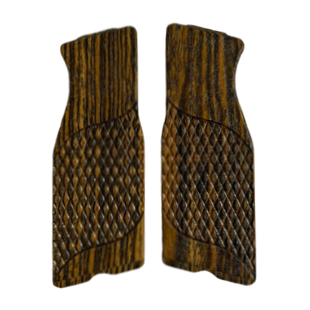 ECM R11 grip inserts - w/Signature Checkering - Bocote