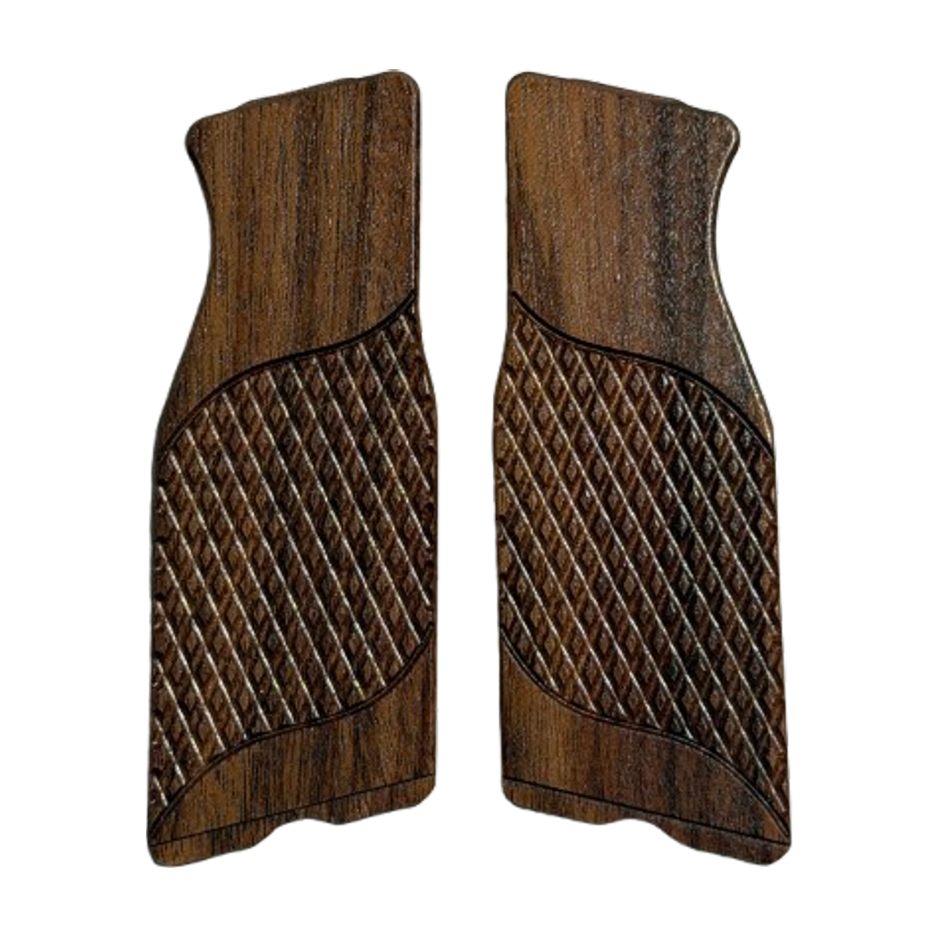 ECM R11 grip inserts - w/Signature Checkering - Bolivian Rosewood