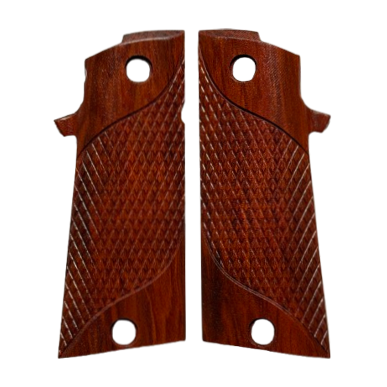 RIA - 1911 Double Stack FS HC Grips - w/MagWell, w/Signature Checkering - Redheart