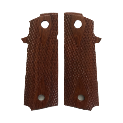 RIA - ROCK/TAC ULTRA FS HC Grips - w/No MagWell, w/Double Diamond - Pau Rosa