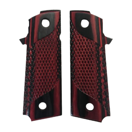 RIA - 1911 Double Stack FS HC Grips - w/NO MagWell, w/Signature Checkering - Dymalux AppleJack