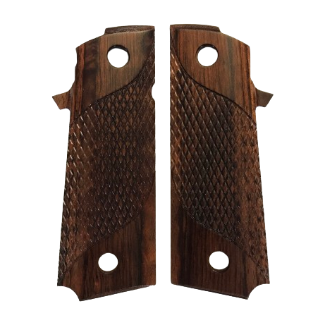RIA - 1911 Double Stack FS HC Grips - w/NO MagWell, w/Signature Checkering - Dymalux Walnut