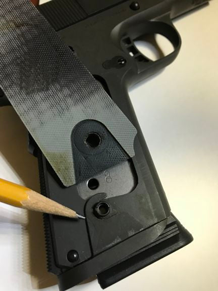 RIA - 1911 A1 Full size grips - w/Ambi Safety w/Magwell w/Double Diamonds - DymaLux AppleJack