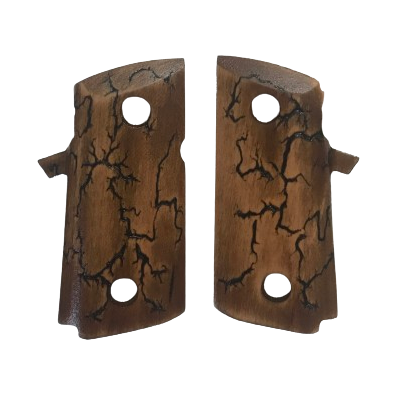 RIA - Baby Rock BBR3.10 Grips w/Fractal Burning Pattern - Cherry