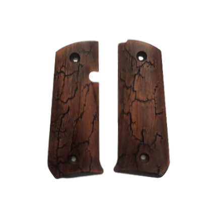 RIA - 1911 Baby Rock 380 ACP - African Rosewood, Fractal Burning