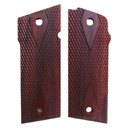 Coonan Full Size 357 Classic or Model B Grips - w/DoubleDiamond - Redheart
