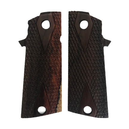 RIA - ROCK/TAC ULTRA FS HC Grips - w/Double Diamond w/MagWell - Cocobolo