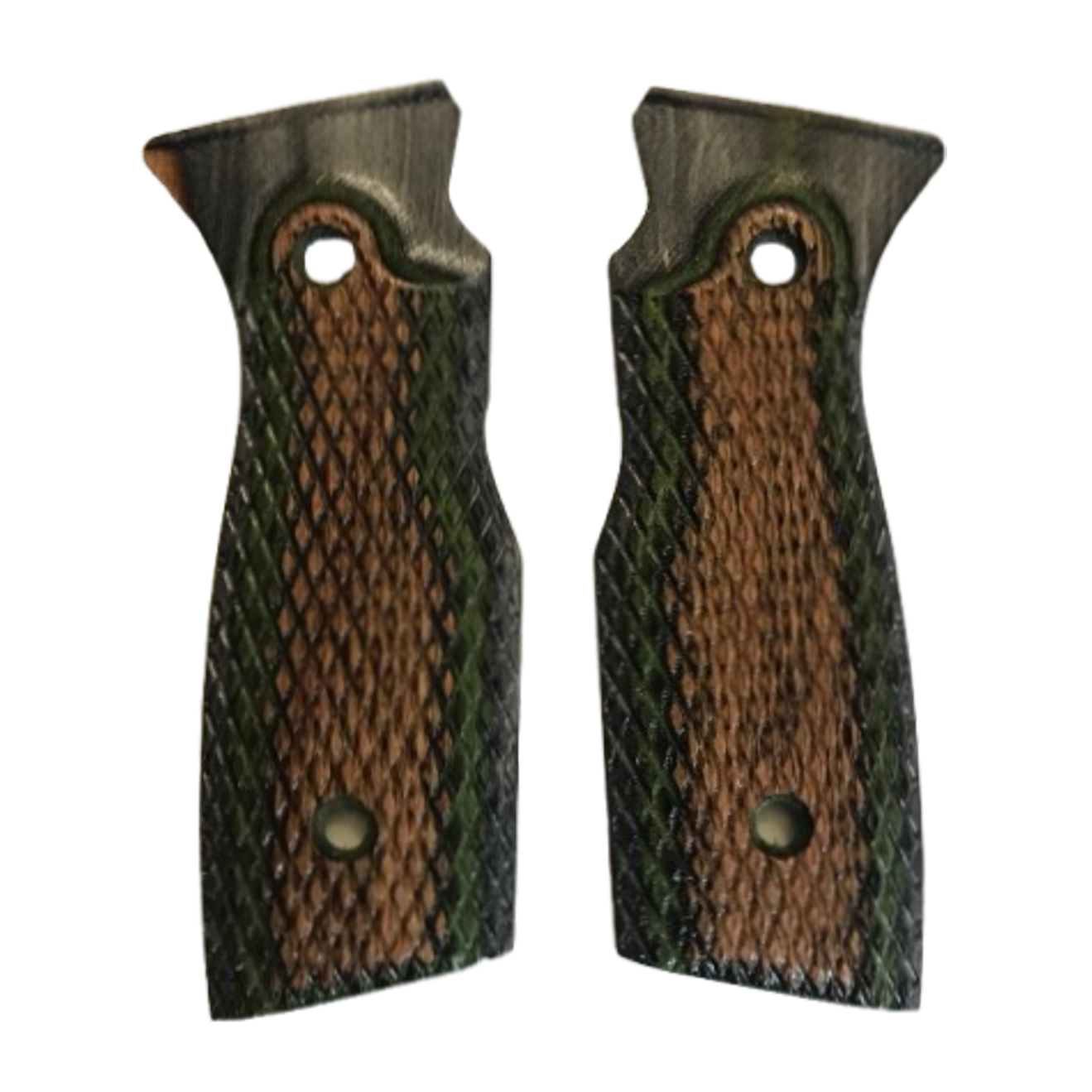ShaloTek P365 - F17 Grips - w/Checkering - Laminate - Green Mountain Camo