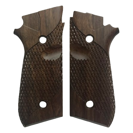 Taurus PT92 Grips - w/Signature Checkering, w/Scoop - Bolivian Rosewood