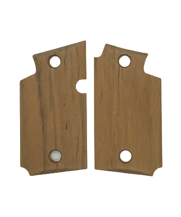 Sig P938 Grips - Beveled Bottom - Teak Wood
