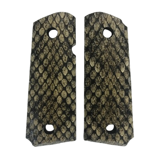 1911 Compact size grips - Genuine Rattle Snake Skin