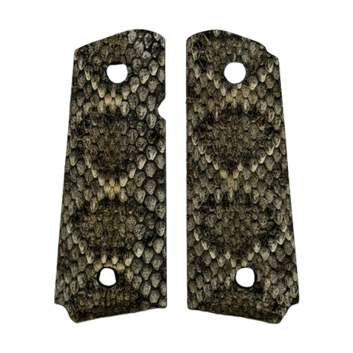 1911 Compact size grips - Genuine Rattle Snake Skin