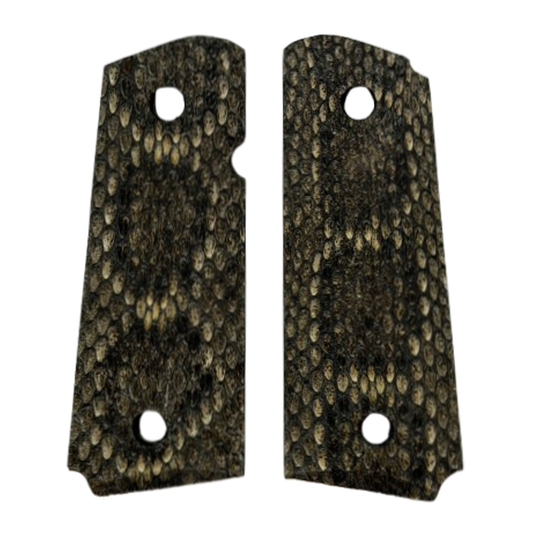 1911 Compact size grips - Genuine Rattle Snake Skin