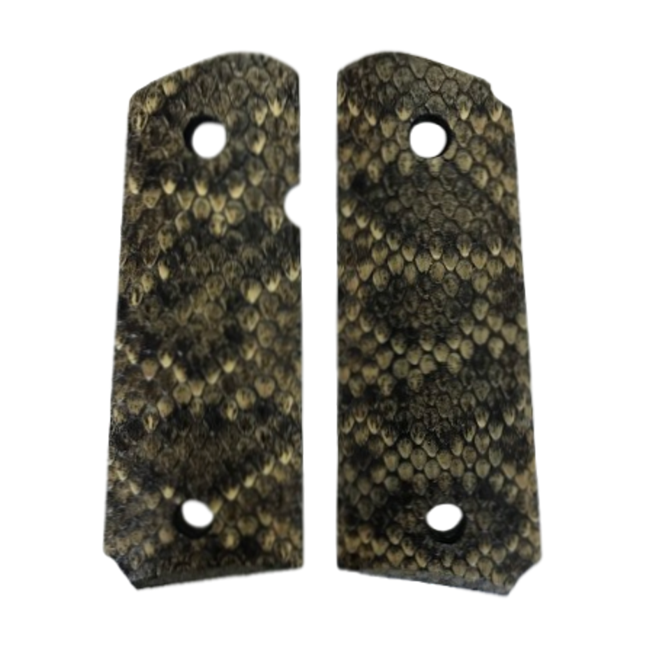 1911 Compact size grips - Genuine Rattle Snake Skin