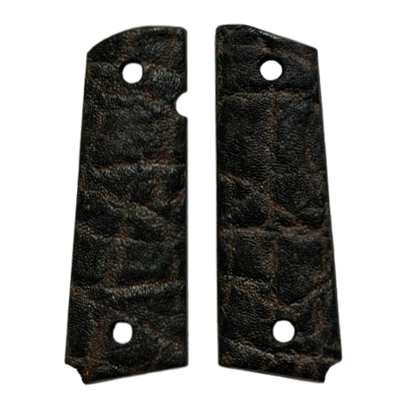 1911 Full size grips - Genuine Elephant Hide - Beveled Bottom #2