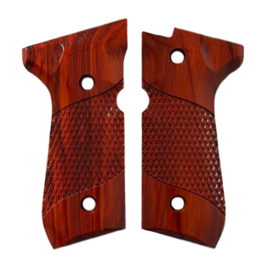 Beretta 92 Full Size Grips - w/Signature Checkering - Redheart