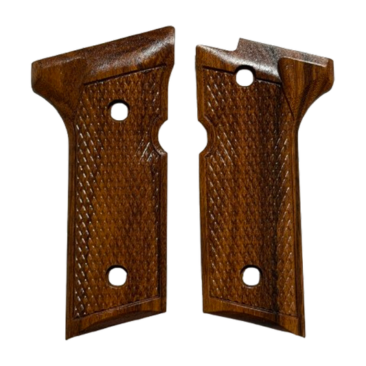 Beretta 92X (Vertec) Full Size Grips - w/Checkering - Bolivian Rosewood