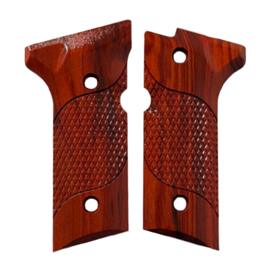 Beretta 92X (Vertec) Full Size Grips - w/Signature Checkering - Redheart