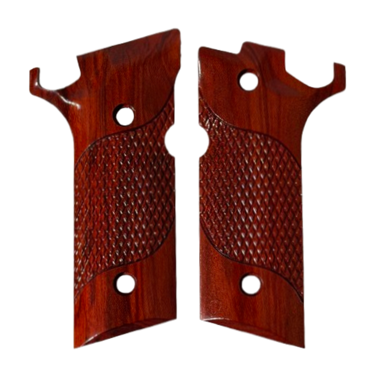 Beretta 92XI Full Size Grips - w/Signature Checkering, Redheart