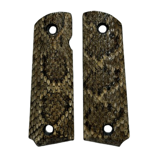 Browning 1911-22/380 grips - Genuine Rattle Snake Skin