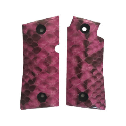 Colt Mustang Pocketlite - Genuine Python Snake Skin - Pink – Browne Works