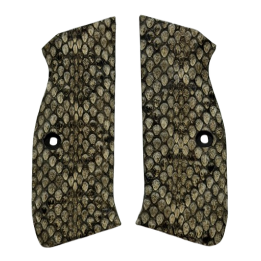 CZ 75 Full Size Grips - Genuine Rattle Snake Skin