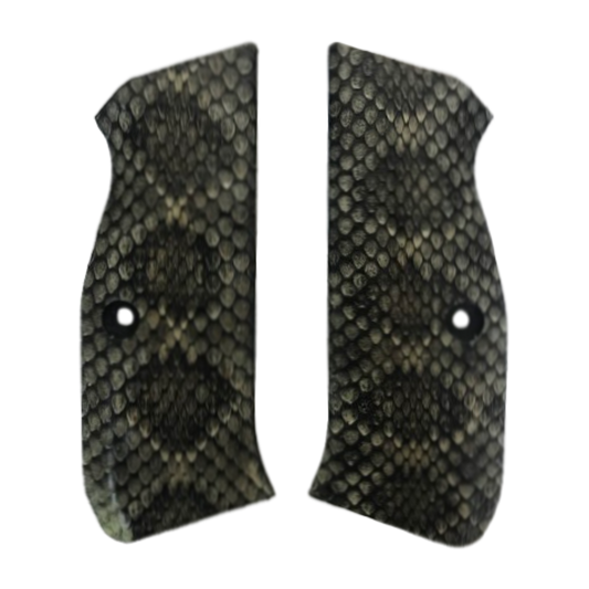 CZ 75 Full Size Grips - Genuine Rattle Snake Skin