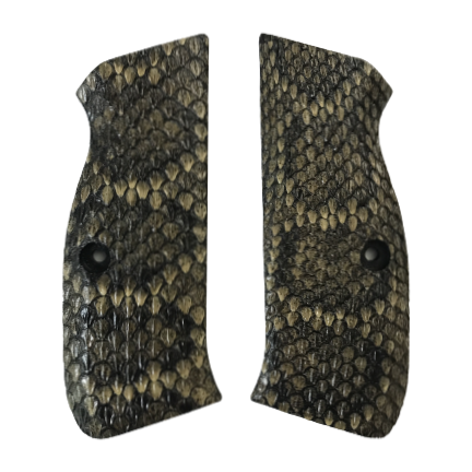 CZ 75 Full Size Grips - Genuine Rattle Snake Skin