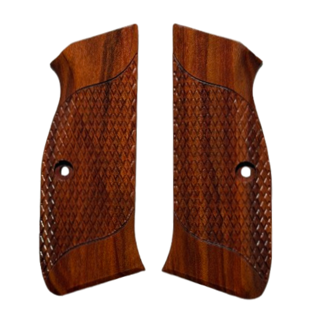 CZ 75 Full Size grips - w/Signature Checkering - Redheart