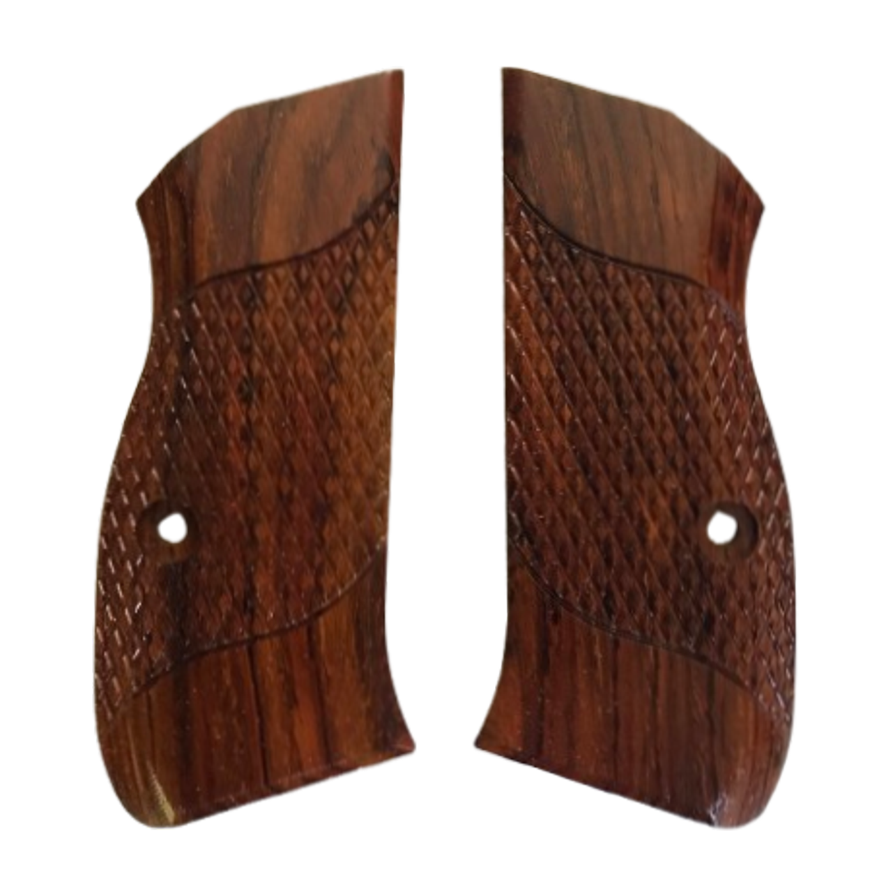 CZ 75 Compact size grips - w/Signature Checkering - Cocobolo