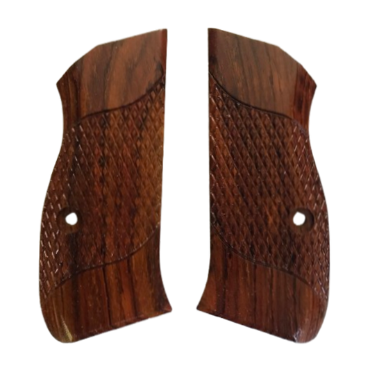 CZ 75 Compact size grips - w/Signature Checkering - Cocobolo