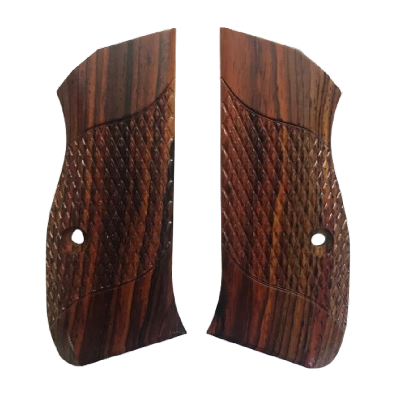 CZ 75 Compact size grips - w/Signature Checkering - Cocobolo