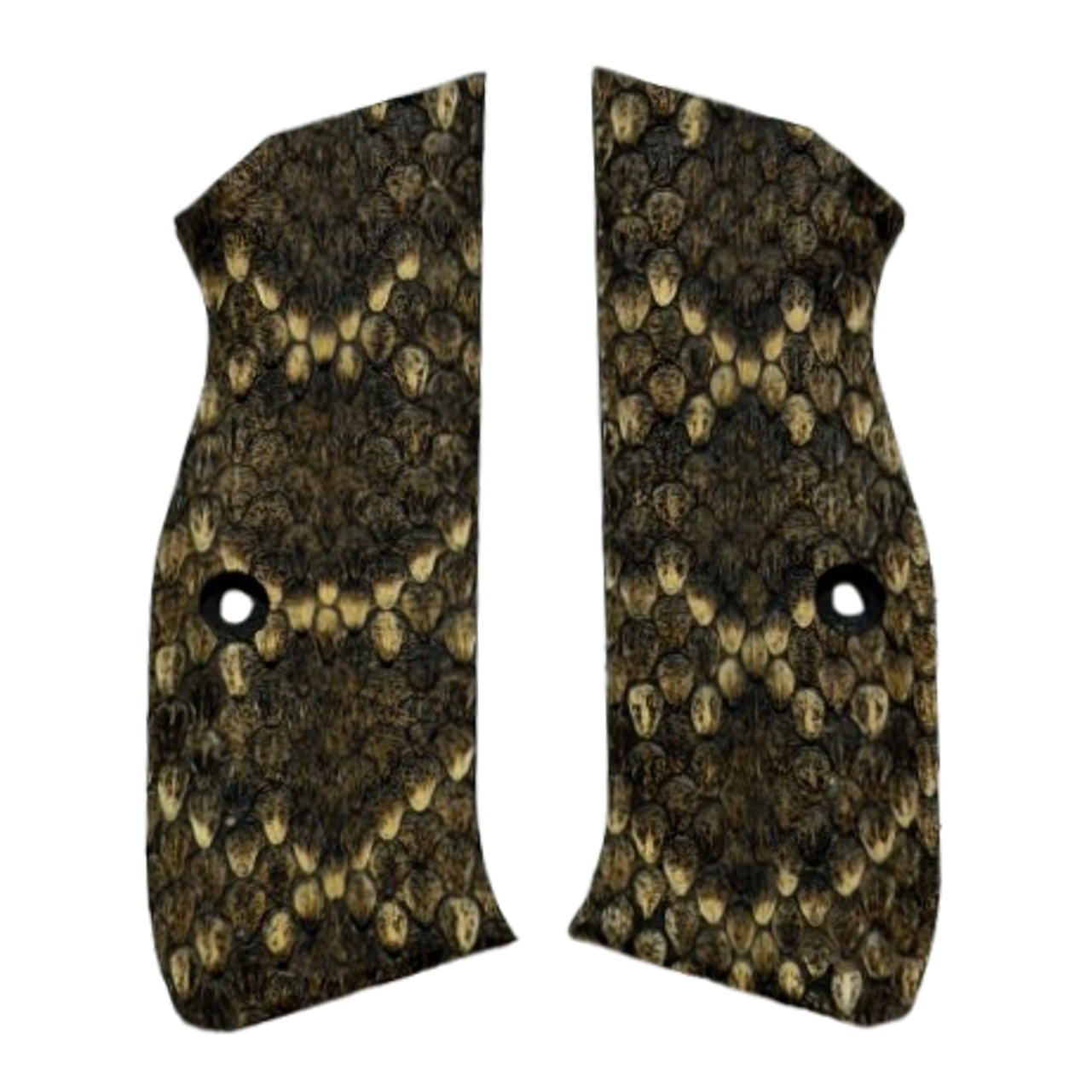 CZ 75 Shadow 2 Full Size grips - Genuine Rattle Snake Skin