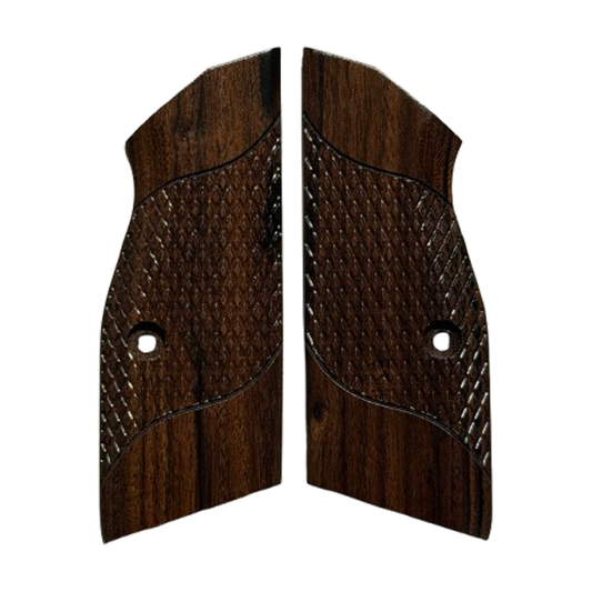 CZ 75 TS2 grips - w/Signature Checkering - Bolivian Rosewood
