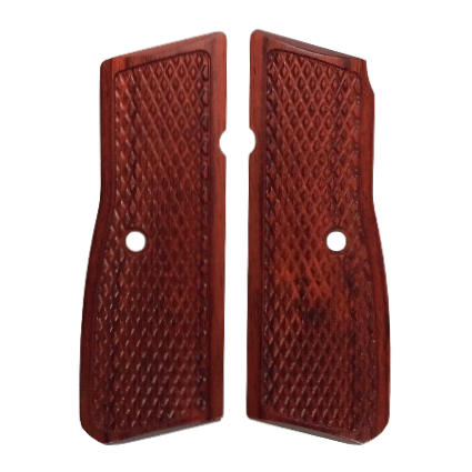 High Power (New FN) Grips - w/Standard Checkering, Dymalux Rosewood