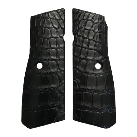 High Power (New FN) Grips - Gator Skin - Black