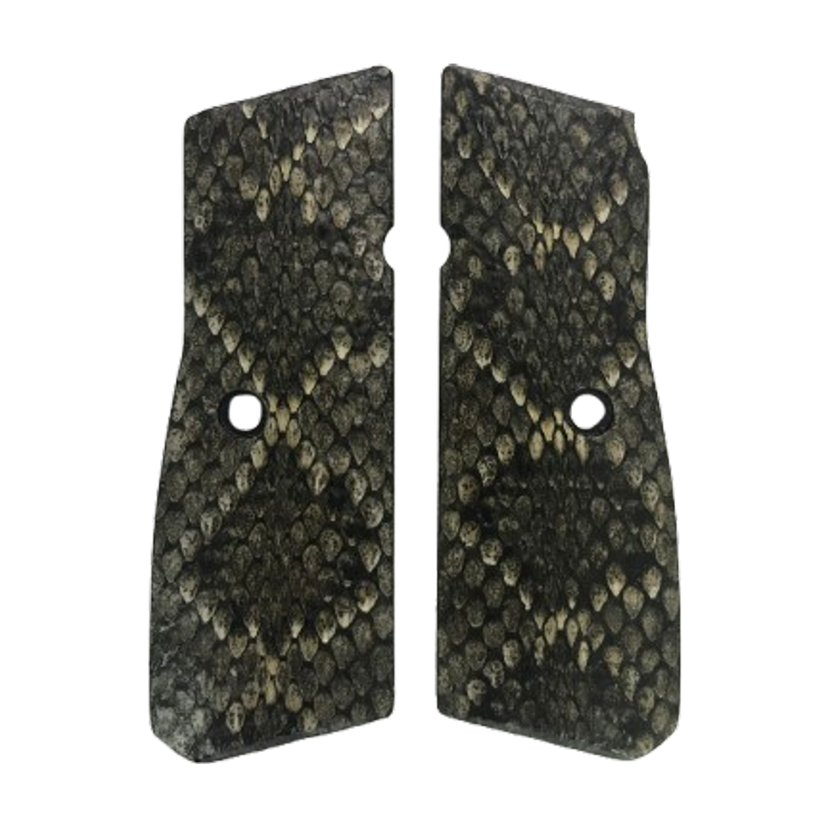 High Power (New FN) Grips - Genuine Rattle Snake Skin
